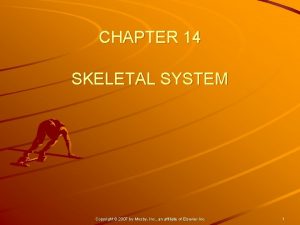 CHAPTER 14 SKELETAL SYSTEM Copyright 2007 by Mosby