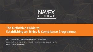 The Definitive Guide to Establishing an Ethics Compliance