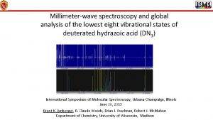 Millimeterwave spectroscopy and global analysis of the lowest