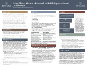 Using Mixed Methods Research to Build Organizational Community