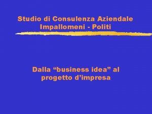 Studio di Consulenza Aziendale Impallomeni Politi Dalla business