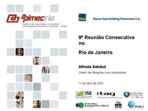 9 Reunio Consecutiva no Rio de Janeiro Alfredo