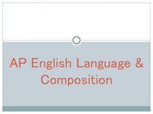 AP English Language Composition What makes this course