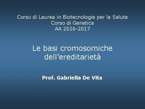 Corso di Laurea in Biotecnologie per la Salute