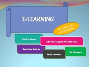 ELEARNING and d e t Crea nted by