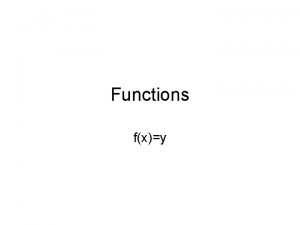 Functions fxy Important Vocabulary Function A function f