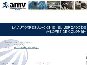 LA AUTORREGULACIN EN EL MERCADO DE VALORES DE