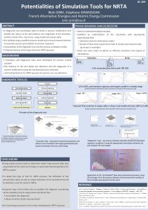 Potentialities of Simulation Tools for NRTA ID 299