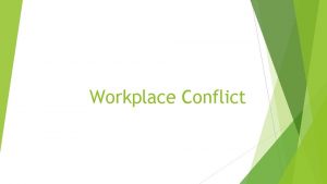 Workplace Conflict What is Conflict Conflict is inevitable