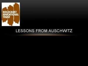 LESSONS FROM AUSCHWITZ PIGTAIL When all the women
