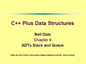 C Plus Data Structures Nell Dale Chapter 4