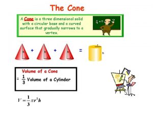 The Cone A Cone is a three dimensional