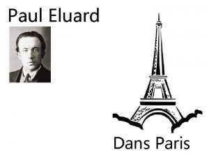 Paul Eluard Dans Paris Dans Paris Dans Paris