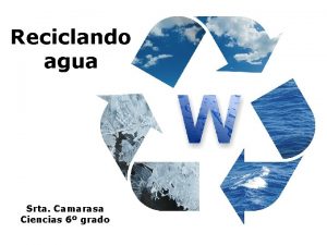 Reciclando agua Srta Camarasa Ciencias 6 grado Depsitos