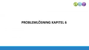 PROBLEMLSNING KAPITEL 6 Vlj metod RITA EN BILD