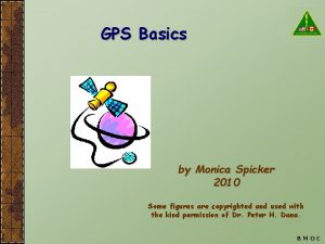 GPS Basics by Monica Spicker 2010 Some figures