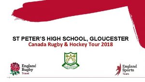 ST PETERS HIGH SCHOOL GLOUCESTER Canada Rugby Hockey
