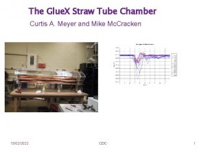 The Glue X Straw Tube Chamber Curtis A