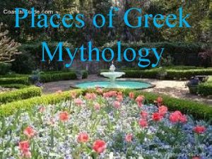 Places of Greek Mythology Mount Olympus The Gods