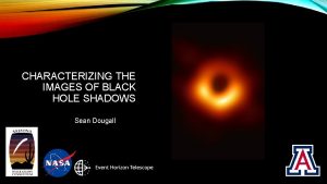 CHARACTERIZING THE IMAGES OF BLACK HOLE SHADOWS Sean