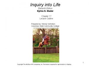 Inquiry into Life Eleventh Edition Sylvia S Mader