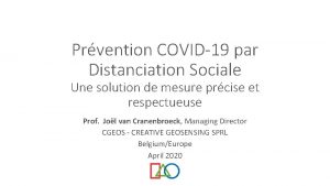 Prvention COVID19 par Distanciation Sociale Une solution de