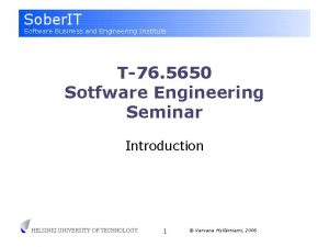 Sober IT Software Business and Engineering Institute T76