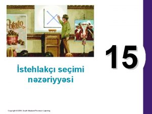 stehlak seimi nzriyysi Copyright 2004 SouthWesternThomson Learning 15