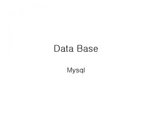 Data Base Mysql SSH Secure Shell Host koki