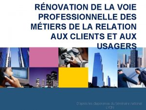 www themegallery com RNOVATION DE LA VOIE PROFESSIONNELLE