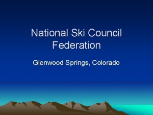 National Ski Council Federation Glenwood Springs Colorado What