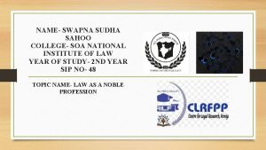 NAME SWAPNA SUDHA SAHOO COLLEGE SOA NATIONAL INSTITUTE
