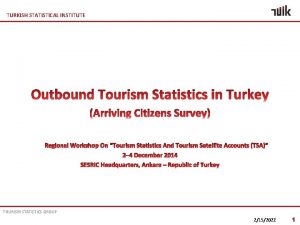 TURKISH STATISTICAL INSTITUTE TOURISM STATISTICS GROUP 2152022 1