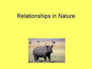 Relationships in Nature What is symbiosis Literal definition