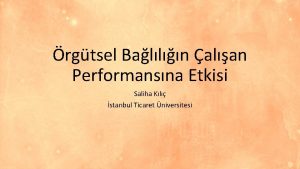 rgtsel Balln alan Performansna Etkisi Saliha Kl stanbul