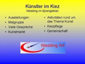 Knstler im Kiez Wedding im Sprengelkiez Ausstellungen Malgruppe