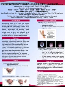 10Surgical management of vesicoureteral reflux VUR in children