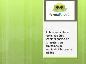 Aplicacin web de reevaluacin y recomendacin de competencias