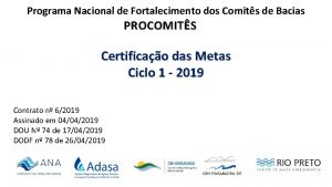 Programa Nacional de Fortalecimento dos Comits de Bacias