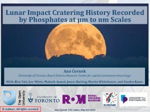 Lunar Impact Cratering History Recorded by Phosphates at