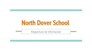 North Dover School Reapertura de informacin Procedimientos de