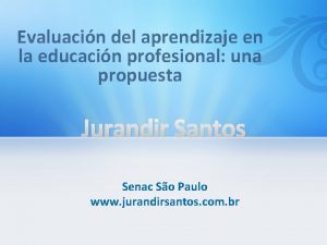 Evaluacin del aprendizaje en la educacin profesional una