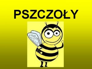 PSZCZOY Kim ona jest dla nas Pszczoa to