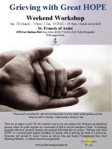 Grieving with Great HOPE Weekend Workshop Jan 18
