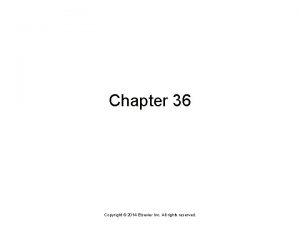 Chapter 36 Copyright 2014 Elsevier Inc All rights