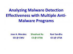 Analyzing Malware Detection Effectiveness with Multiple Anti Malware