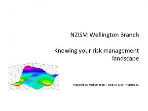 NZISM Wellington Branch Knowing your risk management landscape