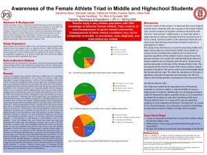 Awareness of the Female Athlete Triad in Middle