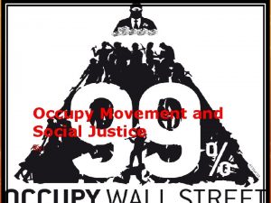 Occupy Movement and Social Justice By Citizens in