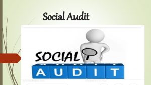 Social Audit Contents Introduction What is Social Audit